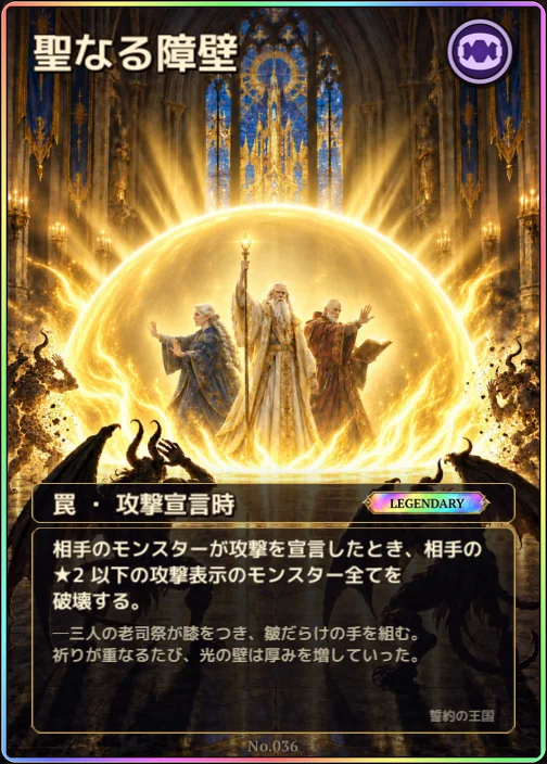 聖なる障壁のカード